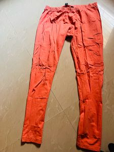 Peach Ankle Length Leggings M Size