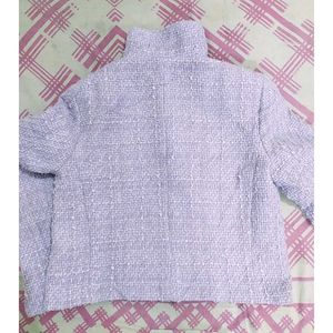 Textured Lavender korean jacket