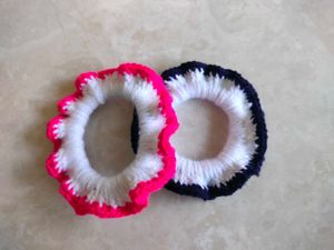 Handmade Crochet Scrunchies - Set of 2