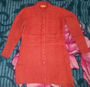 Coral Knit Turtleneck Top