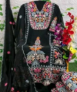 Designer Black Suit + Free Earrings