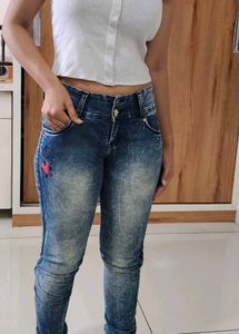 Y2k Washed Skinny Fit Jeans