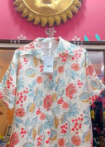 New Floral Polo top With tag