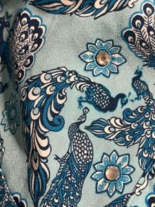 Imported Shirt In Beautiful Peacock Print