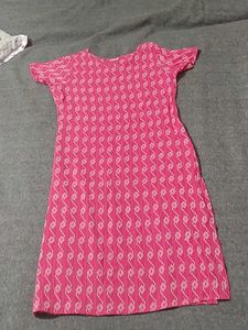 Pink Patterned Dress