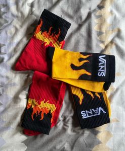 Vans Fire Printed Socks (Pair Of 2)