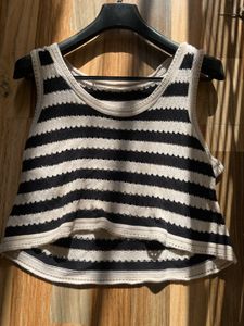 Striped Cropped Tank Top
