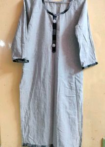 GREY KURTA