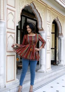 Multicolored Tropical Floral Printed Top