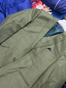Green colour 3 piece suit