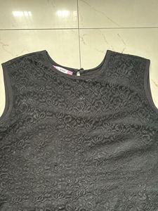 Black Net Kurti