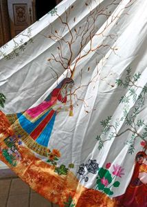 Hand-Painted Kalamkari Ethnic Skirt