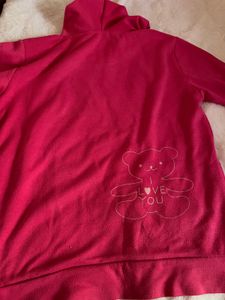 Pink Teddy Bear Hoodie