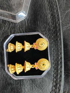 Golden Jhumka Earrings (Pick Any 1)