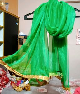 Chiffon Net Dupatta With Motilace