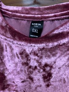 Velvet Purple Top Loose Fit