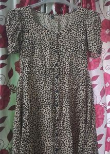 cheetah print dress.