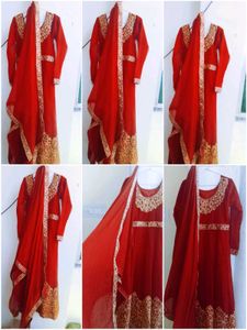 Elegant Ethnic gown with dupatta