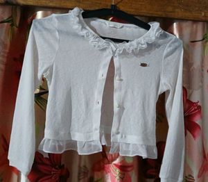 Cute White Cardigan