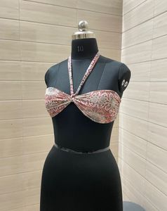 H&amp;M Imported Printed Bikini Top