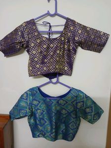 Set of 2 Sari Blouses
