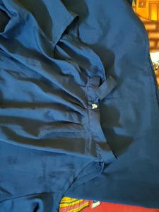 Blue High Neck Tunic