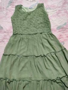 Green Tiered Dress