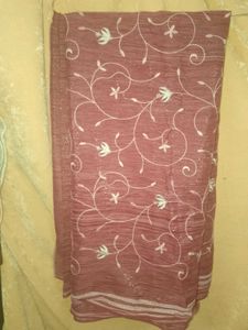 Floral Embroidered Saree