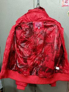 Red Quilted Padded Jacket