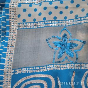 Blue Unused Saree