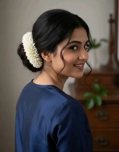 Gajra for a girls and women jasmine flower, plasti