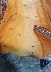 Embroidered Kurta set with heavy dupatta