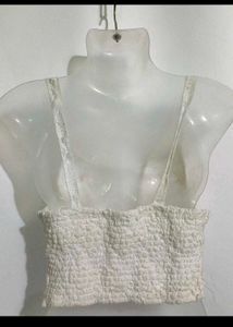 Girly white crop top