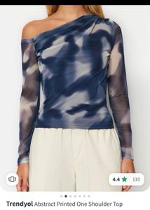Turkey  Made One-Shoulder Top- Excellent Condition