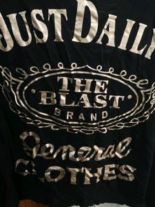 Imported Graphic Black T-Shirt long sides