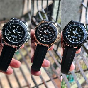 ROLEX MENS BLACK SILICONE BELT WATCH@SALE