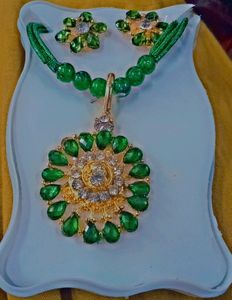 Jwellery Set Beautiful Green Colour