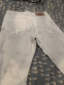 Cream Denim Jeans