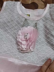 baby pink colour frock