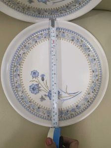 Floral Dinner Plates (Set of 2) In Peaceful White