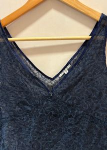 Elegant Lace V-Neck  Top