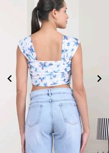 Floral Print Crop Top