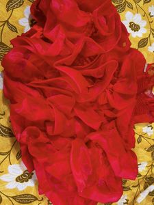 Red party wear frock