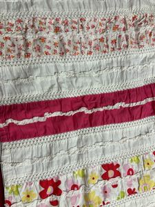 pink and white kurti