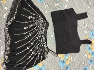 Designer Black &amp; Silver Embellished Set