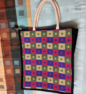 Eco Friendly Jute Multipurpose Print Reusable Bag