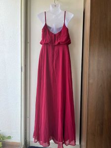 Elegant  Burgundy Azazie Dress (A4)