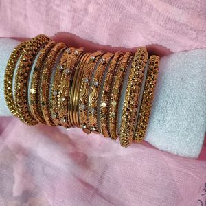 Golden Bangles Set