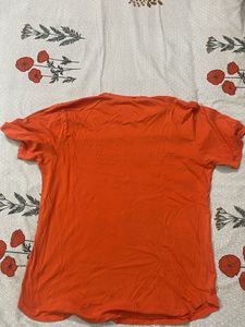 Orange Crew Neck Tee
