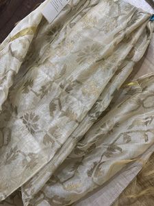 New Silk Golden Dupatta